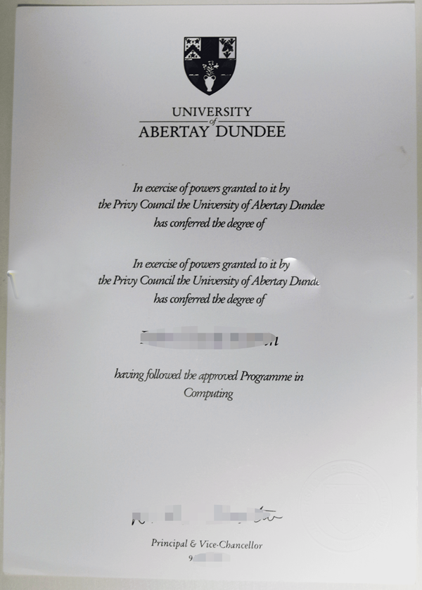 英国阿伯泰大学毕业证