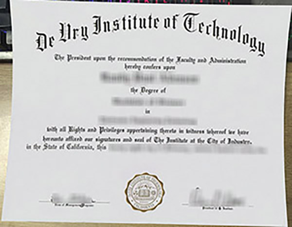 美国DeVry技术学院毕业证.jpg